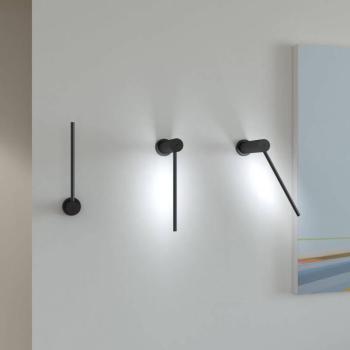 Martinelli Luce Mosca LED fali lámpa 20cm fekete kép