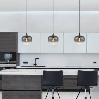 Maxy függőlámpa, Ø 29 cm, füstszürke, üveg kép