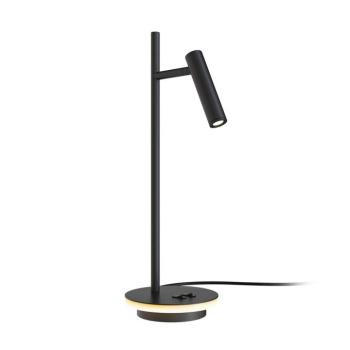 Maytoni Estudo LED asztali lámpa, fekete Magasság 45,5 cm fém kép