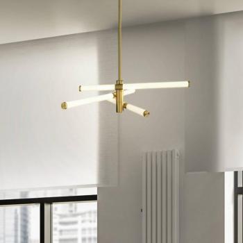 Maytoni LED-es függőlámpa Axis, arany színű, Ø 72,5 cm kép