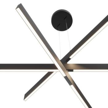 Maytoni Origami LED-es függőlámpa, fekete kép