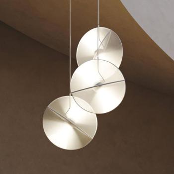 Maytoni Reflex LED-es függőlámpa, szövetárnyékoló, 3fl. kép