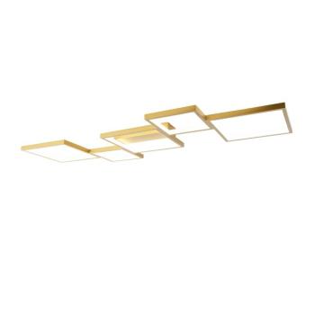 Mennyezeti lámpa arany LED-del, 3 fokozatú fényerő-szabályzóval, 5 lámpás - Lejo kép