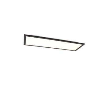 Mennyezeti lámpa fekete 80 cm beépített LED-del és távirányítóval - Live kép
