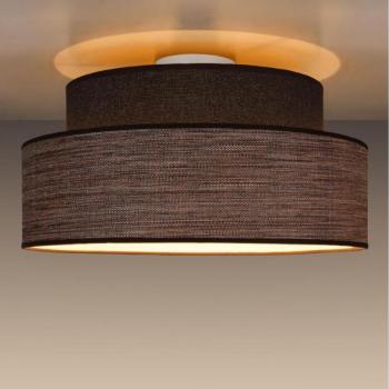  Mennyezeti lámpa GRACE 1xE27/60W/230V átm. 40 cm barna/bézs  kép