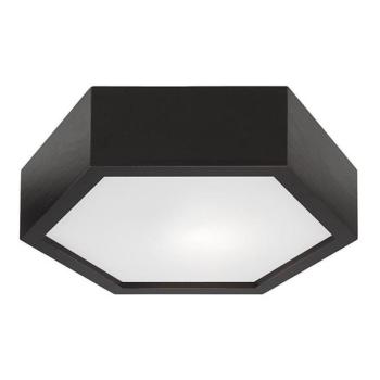  Mennyezeti lámpa HEX 1xE27/60W/230V á. 32 cm fenyő fekete  kép