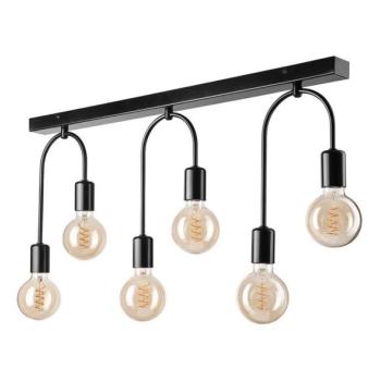  Mennyezeti lámpa JANO 6xE27/15W/230V fekete  kép