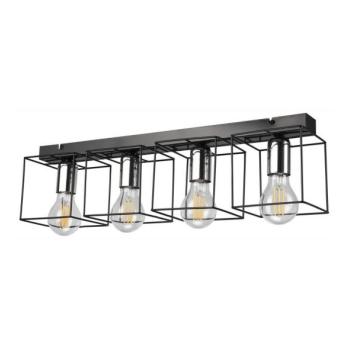  Mennyezeti lámpa MIKA 4xE27/60W/230V 61 cm fekete/króm  kép