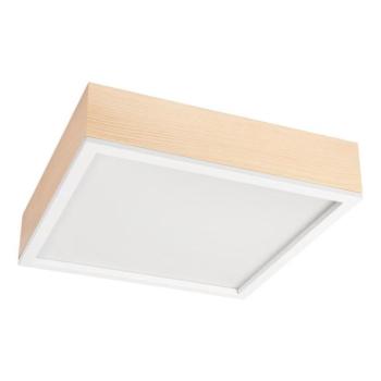  Mennyezeti lámpa NATURAL SQUARE 4xE27/15W/230V 39x39 cm fenyő/fehér  kép