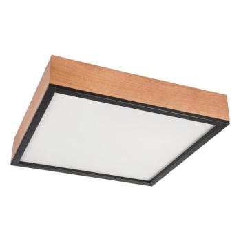  Mennyezeti lámpa OAK SQUARE 4xE27/15W/230V 48x48 cm tölgy/fekete  kép
