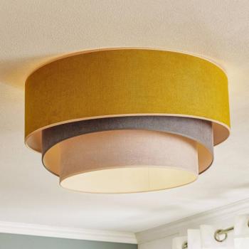 Mennyezeti lámpa Pastell Trio Ø 60 cm mustár/szürke/világosszürke kép