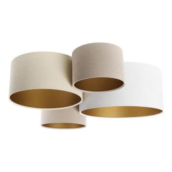  Mennyezeti lámpa SPACE 4xE27/60W/230V bézs/fehér/arany  kép