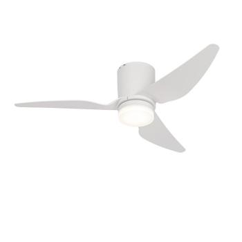 Mennyezeti ventilátor fehér 123 cm LED-del, fényerőszabályzóval és távirányítóval - Patty kép