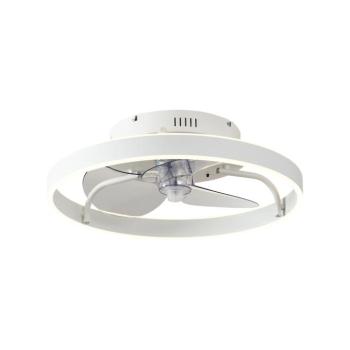 Mennyezeti ventilátor fehér 50 cm LED-del, fényerőszabályzóval és távirányítóval - Maddy kép