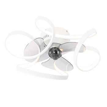 Mennyezeti ventilátor fehér 55 cm LED-del, dimmelhető, távirányítóval - Mandy kép