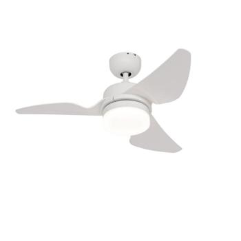 Mennyezeti ventilátor fehér 86,7 cm LED-del, fényerőszabályzóval és távirányítóval - Yuki kép