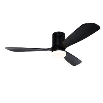 Mennyezeti ventilátor fekete 132 cm LED-del, fényerőszabályzóval és távirányítóval - Sofia kép