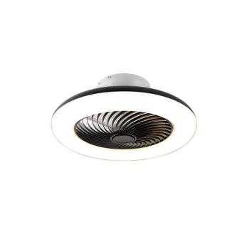 Mennyezeti ventilátor fekete 55,5 cm LED-del, fényerőszabályzóval és távirányítóval - Clima kép