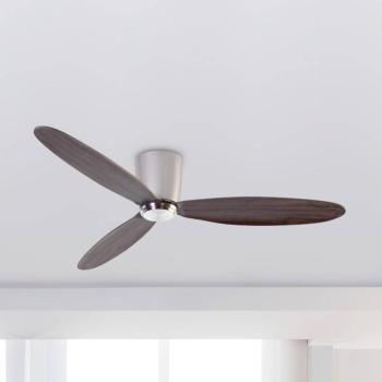Mennyezeti ventilátor Nias L DC nikkel/sötét fa kép