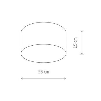 Mennyezeti világítás Cameron, szürke, Ø 35 cm kép