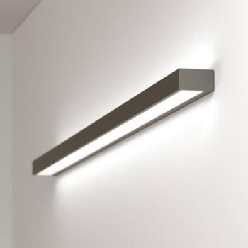 Mera LED fali lámpa, szélesség 120cm, fekete, 4000K kép