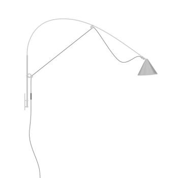 midgard LED fali lámpa AYNO L, szürke/szürke, 4,000 K, 130 cm kép