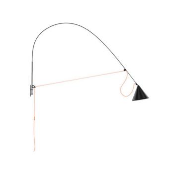 midgard LED fali lámpa AYNO XL, fekete/narancs 2,700 K 220 cm kép