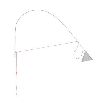 midgard LED fali lámpa AYNO XL, szürke/narancs, 2700 K 220 cm kép