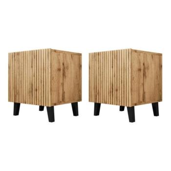 MIRJAN 24 KÉSZLET 2x Éjjeliszekrény VAMOS 52x45 cm wotan tölgy  kép