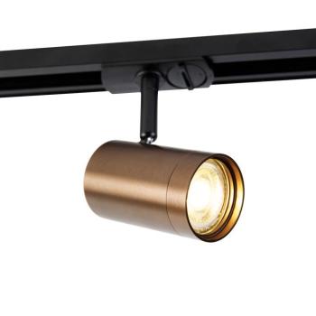 Modern 1 fázisú sín spotlámpa sötét bronz - Jeana kép