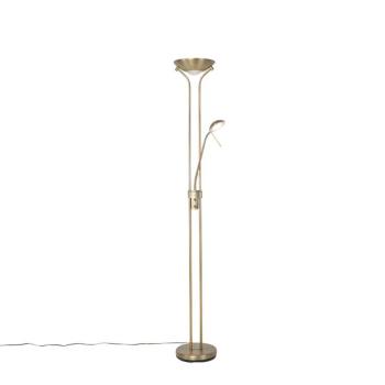 Modern állólámpa bronz olvasólámpával, beépített LED-del, dim to warm - Diva kép