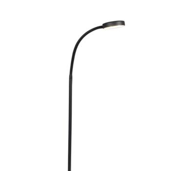 Modern állólámpa fekete, beépített LED-del, állítható - Trax kép