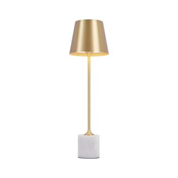 Modern arany asztali lámpa 37 cm LED-del, dimmelhető, IP54, újratölthető - Topi kép