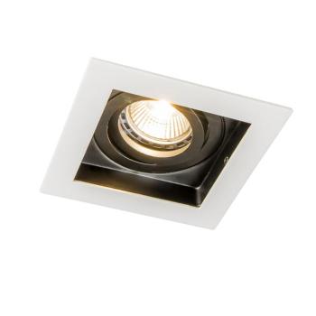 Modern beépíthető reflektor fehér fekete állítható - Carree kép