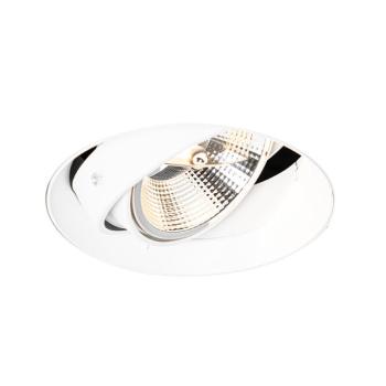 Modern beépíthető reflektor fehér GU10 AR111 kerek keret nélküli - Oneon kép