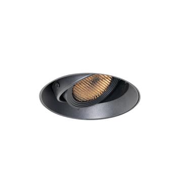 Modern beépíthető reflektor fekete GU10 AR70 kerek keret nélküli - Oneon Honey kép