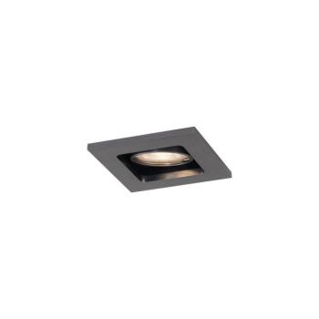 Modern beépíthető spotlámpa, sötétmetál, GU10, 50 mm, kerek, dönthető - Qure kép