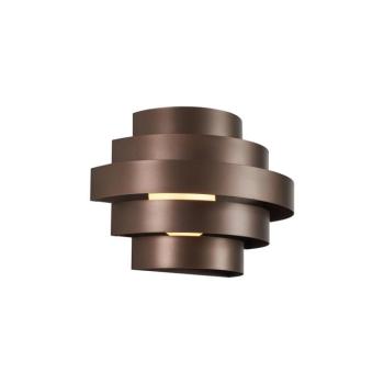 Modern bronz fali lámpa LED-del, 3 lépésben dimmelhető - Lines kép