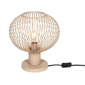 Modern dróthálós asztali lámpa bézs 33 cm - Gila kép