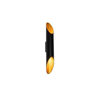 Modern falilámpa fekete arany belsővel 5,6 cm - Organo kép