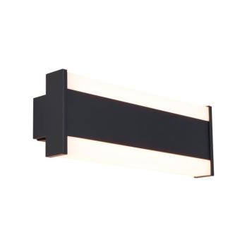 Modern fekete fali lámpa 30 cm LED CCT IP54-gyel - Vanya kép