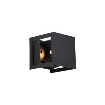 Modern fekete fali lámpa LED-del IP44 - Edwin Quadro kép