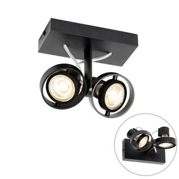 Modern fekete reflektor 2-lámpás - Master 50 kép