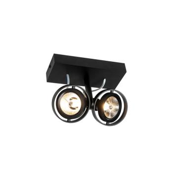 Modern fekete reflektor 2 lámpás - Master 70 kép