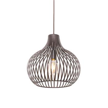 Modern függőlámpa barna 38 cm - Saffira kép