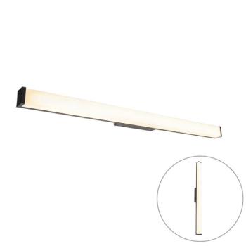 Modern fürdőszobai fali lámpa fekete 92 cm IP44 - Cascada kép