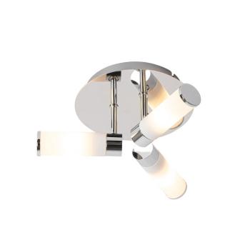Modern fürdőszobai mennyezeti lámpa króm 3 lámpás IP44 - Bath kép