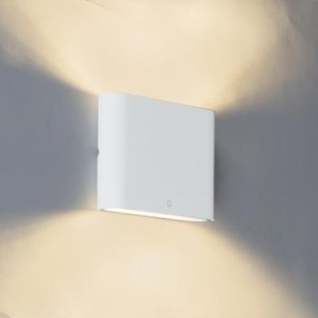 Modern kültéri fali lámpa fehér 11,5 cm LED-del - Batt kép