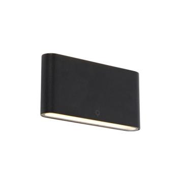 Modern kültéri fali lámpa fekete 17,5 cm LED-del IP65 - Batt kép