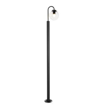 Modern kültéri lámpa fekete, átlátszó üveggel 200 cm IP44 - Sfera kép